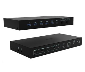 I-tec USB-C KVM Docking station for 3 Hosts, Dual Display, Power Delivery 1x 92W/2x 65W EDF_2108637