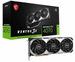 MSI GeForce RTX 4070 VENTUS 3X E OC 12GB / 1920 - 2520 MHz / 12GB GDDR6 / 192-bit / 1x HDMI + 3x DP / (8) (RTX 4070 VENTUS 3X E 12G OC)