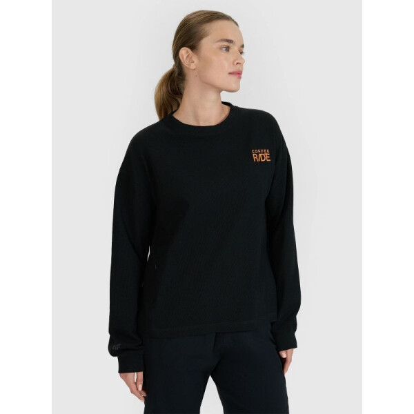 Dámské tričko oversize s potiskem a dlouhým rukávem 4F 4FWSS25TLONF393-20S m