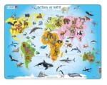 Puzzle- Zvířata ve světě 28 dílků