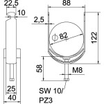 OBO Bettermann 1186282 Poutko třmenu 1 ks