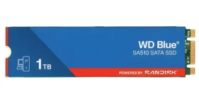 WD Blue SA510 1TB / M.2 SSD 2280 / SATA III / TLC / R: 560 MBps / W: 520 MBps / 5y (WDS100T3B0B-00AXS0)