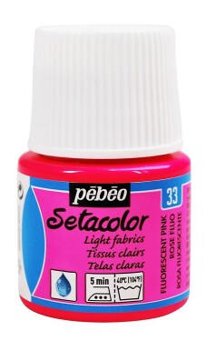 Pébéo Barva na textil Setacolor Light fabric 45 ml - Fluo růžová 33