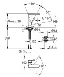 GROHE - Plus Umyvadlová baterie M s výpustí Push-Open, chrom 23872003