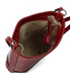 Luxusní dámská kožená crossbody kabelka Yllva, vínová