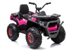 Mamido Dětská elektrická čtyřkolka XMX607 4x4 lakovaná růžová