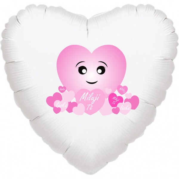 Balónek srdíčko Miluji Tě, láska balonky.cz Balónek srdíčko Miluji Tě, láska balonky.cz
