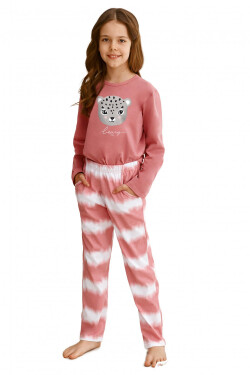 Dívčí pyžamo Carla pink TARO Růžová 104
