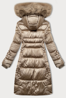 Béžová prošívaná zimní bunda model 21248187 - S'WEST odstíny béžové L (40)