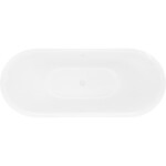 MEXEN/S - Lotos volně stojící vana 180 x 75, bílá/černá, sifon a přepad bílá 52051807775-20