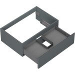 MEXEN/S - Orio koupelnová skříňka pod umyvadlo 70, 1 šuplík, grafit mat 91A10-07023-1-BF66