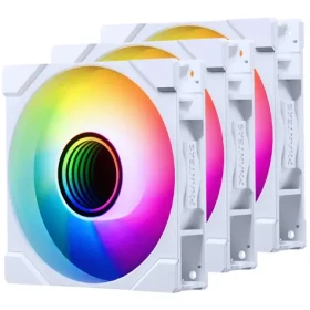 PHANTEKS M25 Gen2 PWM D-RGB Reverse Blade 3ks bílá / 120mm / Hydraulic Bearing / 39.28 dB @ 2000 RPM / 73.69 CFM (PH-F120M25R_G2_DWT01_3P)