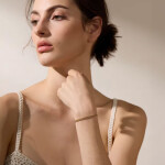 Ocelový náramek Gisele Gold - chirurgická ocel, Zlatá 18 cm + 3 cm (prodloužení)