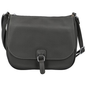 Trendy dámská koženková crossbody kabelka Grácie, tmavě šedá