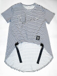 HOSH Dámské dlouhé pruhované tričko s nápisem Velikost: UNI