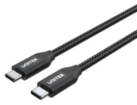 Unitek Kabel USB-C - USB-C černá / Kabel / USB-C (M) - USB-C (M) / 2 m / PD 100W (C14059BK)