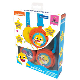 Lexibook skládací drátová sluchátka Baby Shark s limitem hlasitosti - Alltoys Lexibook