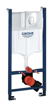 GROHE - Rapid SL Předstěnový instalační prvek pro závěsné WC, nádržka GD2, ovládací tlačítko Skate Air, chrom 38745001