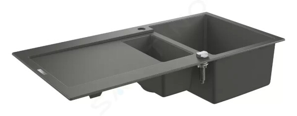 GROHE - Dřezy Kompozitní dřez K500 s automatickým odtokem, 1000x500 mm, granitová šedá 31646AT0