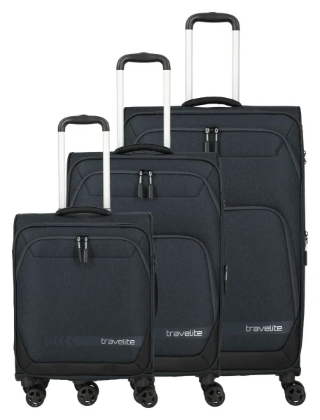 Travelite Kick Off 4w S, M exp, L exp Anthracite S: 37 l / M: 69/73 l / L: 110/117 L TRAVELITE-6940-04