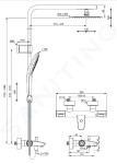 IDEAL STANDARD - CeraTherm Sprchový set s vanovým termostatem, 200x300 mm, 3 proudy, chrom A7591AA