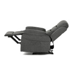 Polohovací křeslo, šedá, látka, TV-4086 GREY2