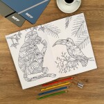 Antistresové omalovánky 210x290mm/32 stran - Zvířata 2