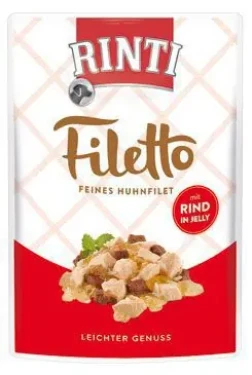 Finnern Rinti Filetto kuře a hovězí v želé 100g / Kapsička pro psy (4000158954039)