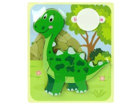 Mamido Dřevěné puzzle pro nejmenší dinosaurus