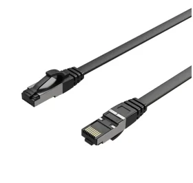 Sconn Flexline černá / Patch kabel / Cat.8.1 / U/FTP / Plochý / 0,25 m (FL31-43005)