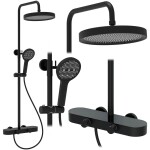REA - Sprchový set Creo Black REA-P0360