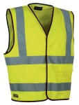 Reflexní pracovní vesta COFRA CLEAR žlutá velikost 2XL (CACLEAR00_2XL-B)