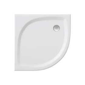 RAVAK - Elipso Pro Flat Čtvrtkruhová sprchová vanička Galaxy Pro 90, šířka 90x90 cm, rádius 55 cm, bílá XA237711010B