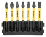 DeWalt sada prodloužených bitů 7 ks / Bity / 57 mm / PH2, PZ2, T20, T25, T30 (DT70820)