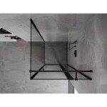 MEXEN/S - Mist T sprchový kout dveře křídlové pravá 95 x 95, černý okraj, černá 8A4T-095-095-70-70-P
