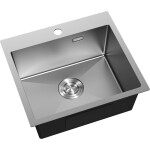 MEXEN - Solix ocelový dřez 1-bowl 500 x 450 mm, nerez 6402501000-01