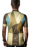 Pánský cyklistický dres Montagna Cliff krátkým rukávem green/yellow