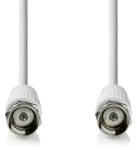 Nedis satelitní anténní kabel F(M) - F(M) bílá (CSGL41000WT30) / Kabel / 75 Ohm / 50 dB / dvojité stínění / 3 m (CSGL41000WT30)