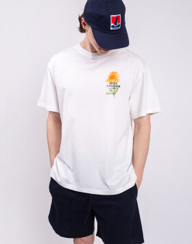 Tričko Thinking MU Crayon Flower Aaron Tee WHITE