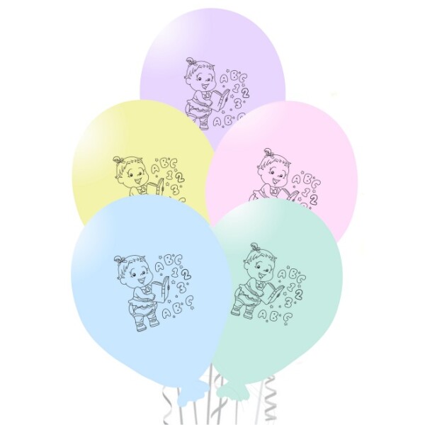 Balónky abeceda holčička 5 ks Balónky abeceda holčička 5 ks