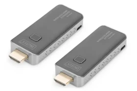 Digitus DS-55318 černá / Bezdrátový HDMI extender / dosah 50 m / Full HD 60Hz / Wi-Fi 5 GHz / WPA2 (DS-55318)