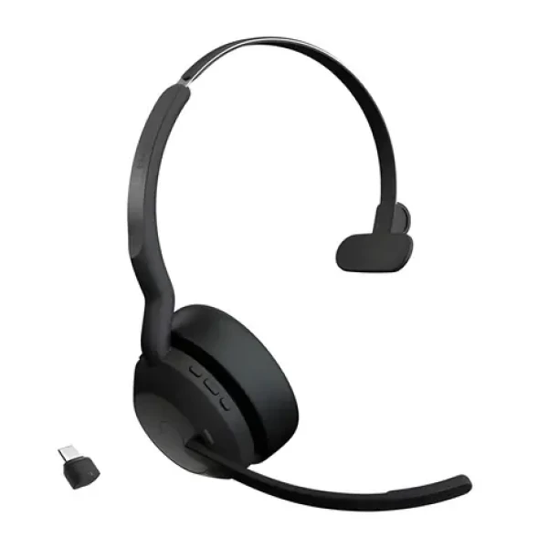 Jabra Evolve2 55 (25599-889-899) černá / Mono sluchátka / mikrofon / ANC / USB-C / Bluetooth / UC (25599-889-899)