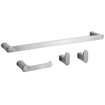 REA - Sada koupelnových doplňků Mati Brush Nickel 4 díly REA-06604