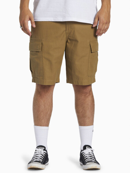 Billabong COMBAT LIGHT KHAKI pánské plátěné kraťasy