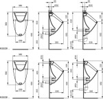 IDEAL STANDARD - Urinály Pisoár, zadní přívod vody, bílá V553801