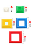 Kebo Toys Wedge it skládací pyramida základní barvy 15 dílků