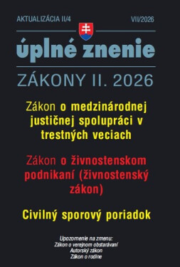 Aktualizácia II/4 2026 – Trestné právo a Civilné spo
