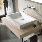 DURAVIT - 2nd floor Umyvadlo na desku 58x42 cm, bez přepadu, WonderGliss, bílá 03175800001