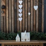 Räder Porcelánový svícen Gingerbread House Large, bílá barva, porcelán