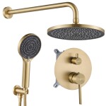 REA - Podomítková sprchová sada Foster Brush Gold + BOX REA-P6441